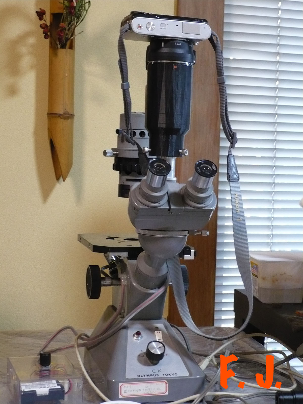 23.2 mmカメラポート用カメラアダプターOlympus CKでの使用例